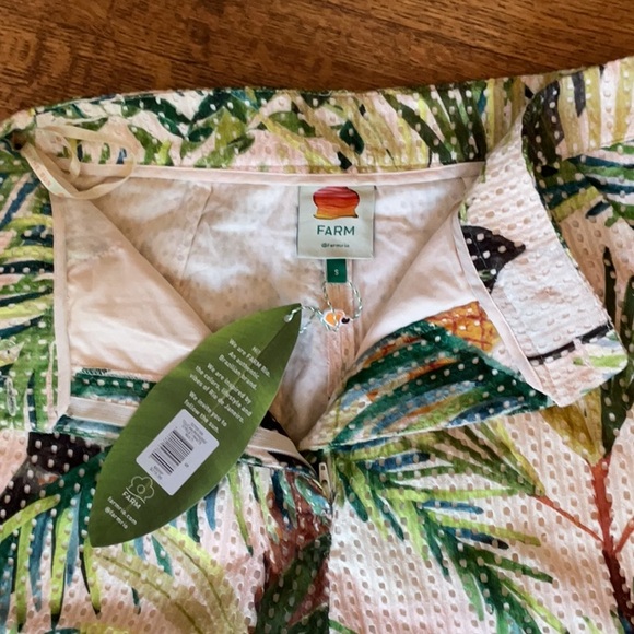 🆕FARM Rio Toucan Paradise Eyelet Pants - Picture 8 of 13